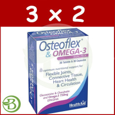 Pack 3x2 Osteoflex + Omega 3 30+30 Comprimidos Health Aid