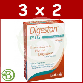 Pack 3x2 Digestón Plus 30 Comprimidos Health Aid