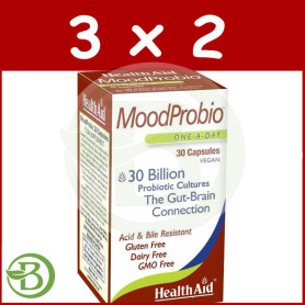 Pack 3x2 Moodprobio 30 Cápsulas Health Aid
