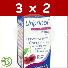 Pack 3x2 Uriprinol 60 Comprimidos Health Aid
