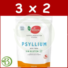 Pack 3x2 Psyllium sin Gluten Bio 125Gr el Granero