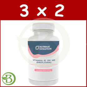 Pack 3x2 Vitamina B2 100 Mg (Riboflavina) Nutrinat Evolution