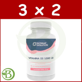 Pack 3x2 Vitamina D3 1.000 Ui Nutrinat Evolution