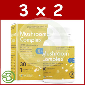 Pack 3x2 Mushroom Complex 30 Comprimidos Herbora