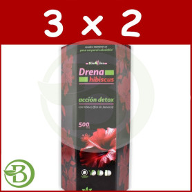 Pack 3x2 Drena Hibiscus 500Ml Pinisan