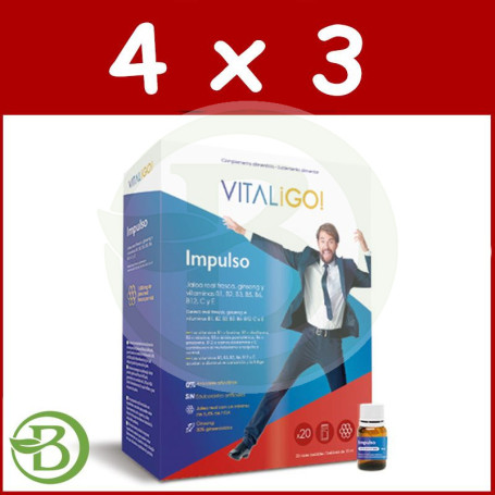 Pack 4x3 Impulso 20 Viales Herbora