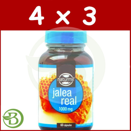 Pack 4x3 Jalea Real 60 Perlas Naturmil