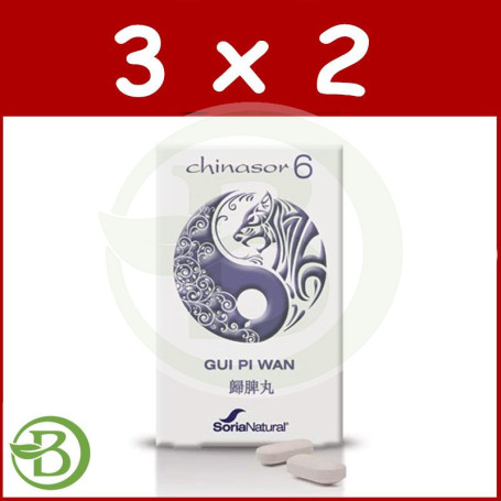 Pack 3x2 Chinasor 6 Soria Natural