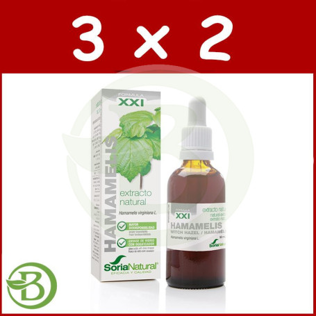 Pack 3x2 Extracto de Hamamelis 50Ml. Soria Natural