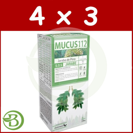 Pack 4x3 Mucus 112 150Ml. Dietmed