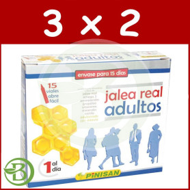 Pack 3x2 Jalea Real Adultos 15 Viales Pinisan