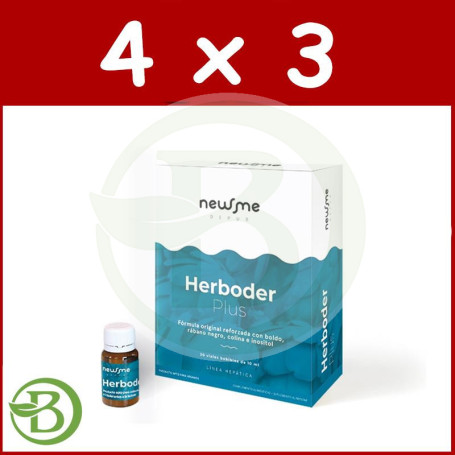 Pack 4x3 Herboder Plus 20 Viales Herbora