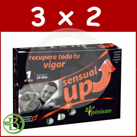 Pack 3x2 Sensual Up 30 Cápsulas Pinisan