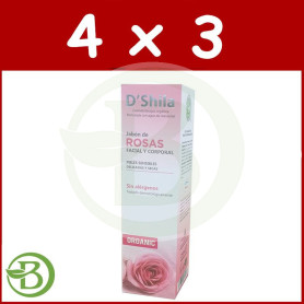 Pack 4x3 Jabón de Rosas Shila