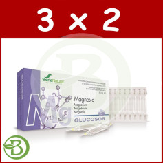 Pack 3x2 Glucosor Magnesio 28 Viales Soria Natural