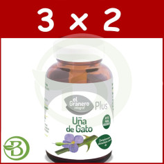 Pack 3x2 Uña de Gato Forte 100 Comprimidos El Granero