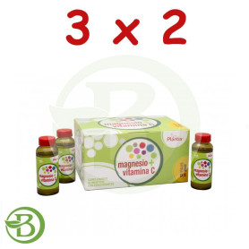 Pack 3x2 Magnesio + Vitamina C 12 Viales Plantis