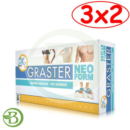 Pack 3x2 Graster Neoform 60 Cápsulas Tegor