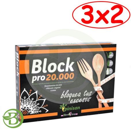 Pack 3x2 Block Pro 20000 30 Cápsulas Pinisan