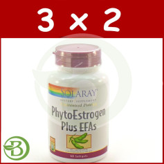Pack 3x2 Plus Phytoestrogen 60 Cápsulas Solaray