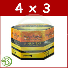 Pack 4x3 Megaroyal Inmunitas 20 Ampollas Dietmed