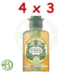 Pack 4x3 Champú de Bardana Shila