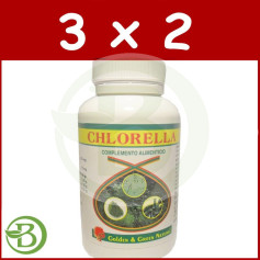 Pack 3x2 Chlorella Golden Green 90 Cápsulas