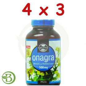 Pack 4x3 Onagra 500Mg. 240 Perlas Naturmil