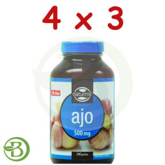 Pack 4x3 Ajo 500Mg. 240 Perlas Naturmil