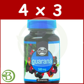 Pack 4x3 Guaraná 60 Comprimidos Naturmil