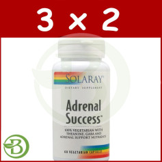Pack 3x2 Adrenal Success Solaray 60 cápsulas