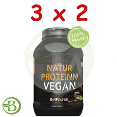 Pack 3x2 Natural Protein Vegan 1Kg. Innpower