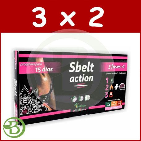 Pack 3x2 Sbelt Action 15 Cápsulas De 465Mg. Pinisan