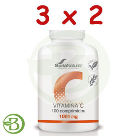 Pack 3x2 Vitamina C 1700Mgrs X 100 Liberacion Sostenida Soria Natural