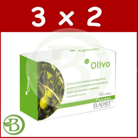 Pack 3x2 Olivo 60 Comprimidos Eladiet