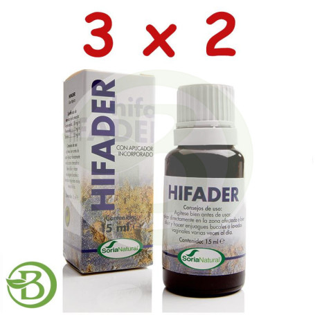 Pack 3x2 Hifader 15Ml. Soria Natural