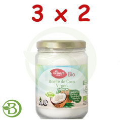 Pack 3x2 Aceite De Coco Virgen Extra Bio 1Lt. Granero