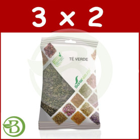 Pack 3x2 Té Verde Bolsa 70Gr. Soria Natural