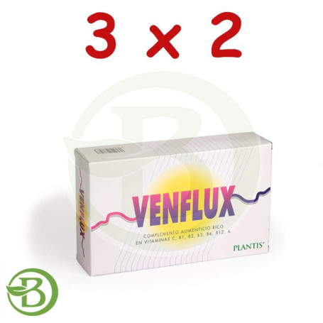 Pack 3x2 Venflux 20 Ampollas Plantis