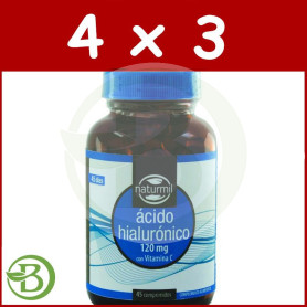 Pack 4x3 Ácido Hialurónico 45 Comprimidos Naturmil