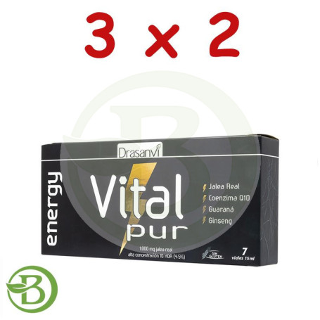 Pack 3x2 Vitalpur Energy 7 Viales Drasanvi