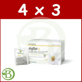 Pack 4x3 Herboplant Digflat-3 20 Filtros Herbora