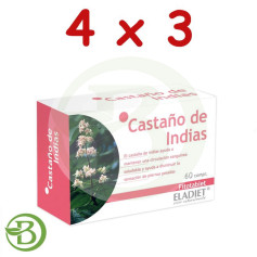 Pack 4x3 Castaño de Indias 60 Comprimidos Eladiet