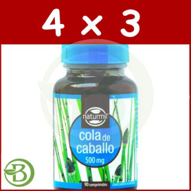 Pack 4x3 Cola de Caballo 90 Comprimidos Naturmil