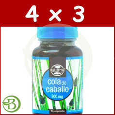 Pack 4x3 Cola de Caballo 90 Comprimidos Naturmil