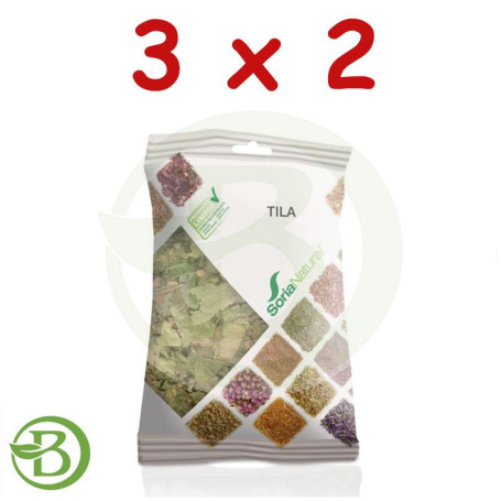 Pack 3x2 Tila Bolsa 30Gr. Soria Natural