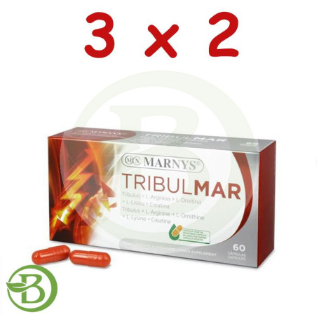 Pack 3x2 Tribulmar 60 Cápsulas Marnys