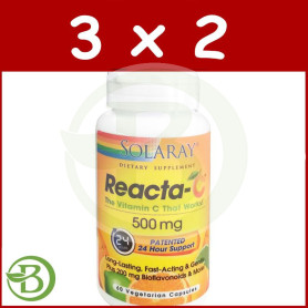 Pack 3x2 Reacta C TM 500Mg. 60 Cápsulas Solaray