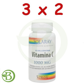 Pack 3x2 Small Vitamin C 1.000Mg. A/R 30 Comprimidos Solaray