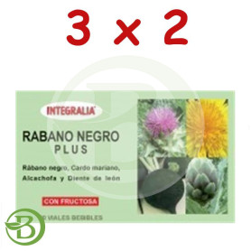 Pack 3x2 Rábano Negro Plus 20 Viales Integralia